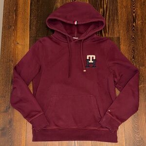 Tommy Hilfiger Burgundy Hoodie Sweater